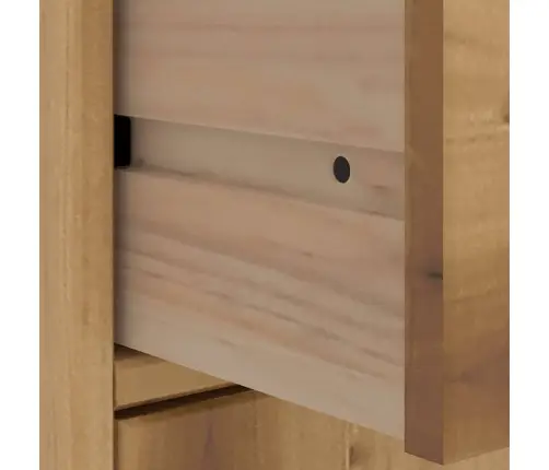 Šoninė Spintelė 4 Vnt Odda, 40X24X79 cm Pušies Masyvas