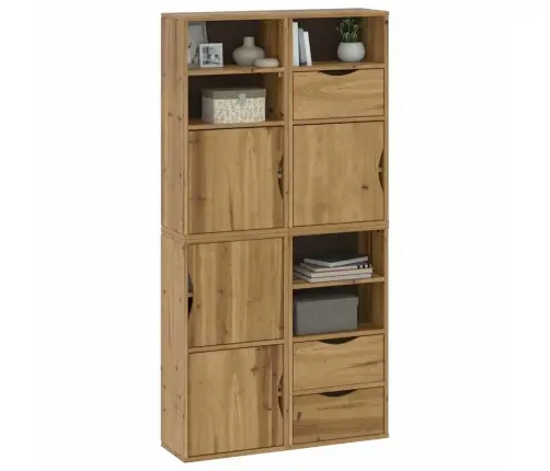 Šoninė Spintelė 4 Vnt Odda, 40X24X79 cm Pušies Masyvas