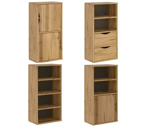 Sānu Skapji 4 Gab., Odda, 40X24X79 Cm, Priedes Masīvkoks Vidaxl Sānu Skapji 4 Gab., Odda, 40X24X79 Cm, Priedes Masīvkoks Vidaxl