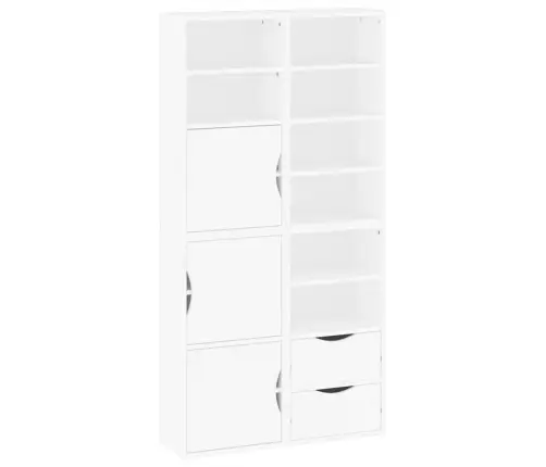 Sānu Skapji 4 Gab., Odda, Balts, 40X24X79 Cm, Priedes Masīvkoks Vidaxl