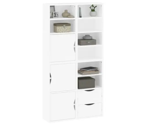 Sānu Skapji 4 Gab., Odda, Balts, 40X24X79 Cm, Priedes Masīvkoks Vidaxl