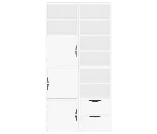 Sānu Skapji 4 Gab., Odda, Balts, 40X24X79 Cm, Priedes Masīvkoks Vidaxl