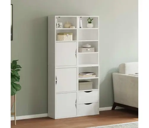 Sānu Skapji 4 Gab., Odda, Balts, 40X24X79 Cm, Priedes Masīvkoks Vidaxl