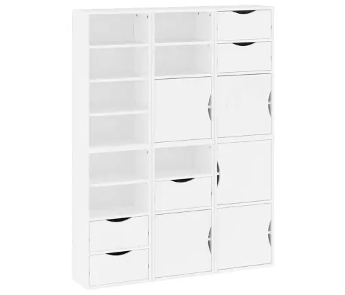 Külgkapid 6 Tk Odda, Valge, 40X24X79 Cm Täispuidust Mänd