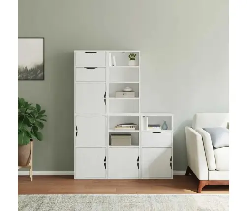 Külgkapid 5 Tk Odda, Valge, 40X24X79 Cm Täispuidust Mänd