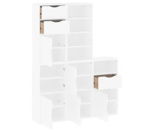 Külgkapid 5 Tk Odda, Valge, 40X24X79 Cm Täispuidust Mänd