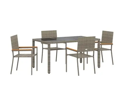 Aia Söögilaudade Komplekt 5 Pcs Hall 150 X 90 X 75 Cm