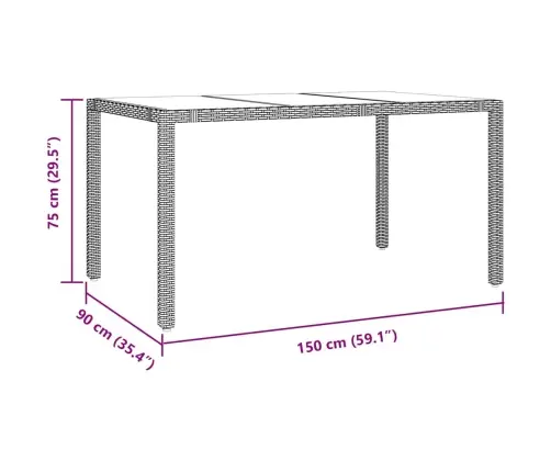 5 Daļu Dārza Ēdamgalds Bēšs Poli Rotangpalma Vidaxl 5 Daļu Dārza Ēdamgalds Bēšs Poli Rotangpalma Vidaxl