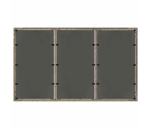 7 Daļu Dārza Ēdamistabas Komplekts Pelēks Poliestera Rotangpalma Vidaxl