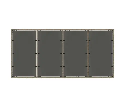 Sodo Valgomojo Komplektas 7 Pcs Pilka Poliratanas