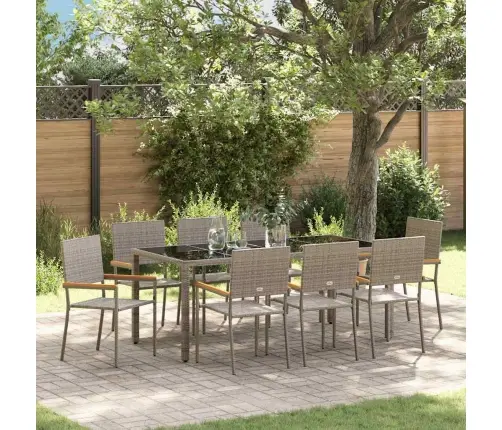 Aia Söögilaudade Komplekt 9 Pcs Hall Polürotang