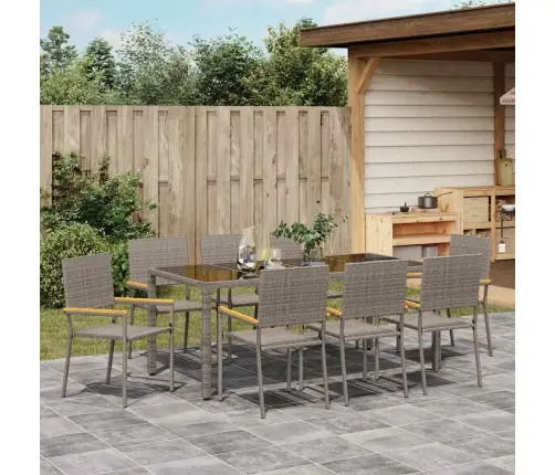 Aia Söögilaudade Komplekt 9 Pcs Hall Polürotang