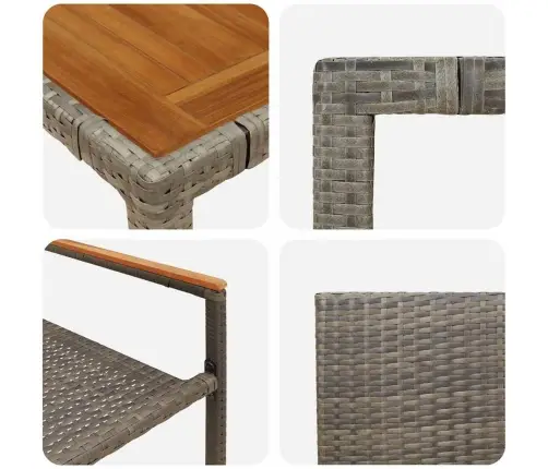 Aia Söögilaudade Komplekt 7 Pcs Hall 190 X 90 X 75 Cm