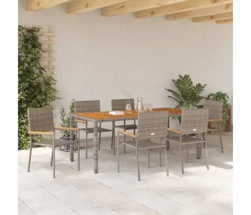 Aia Söögilaudade Komplekt 7 Pcs Hall 190 X 90 X 75 Cm