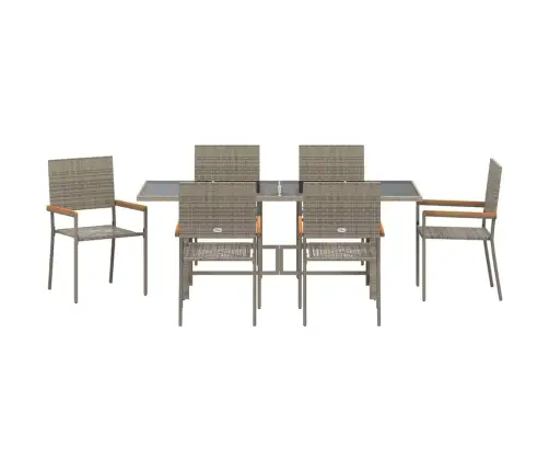 Aia Söögilaudade Komplekt 7 Pcs Hall 190 X 80 X 75 Cm