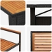 Aia Söögilaudade Komplekt 9 Pcs Must 240 X 90 X 75 Cm