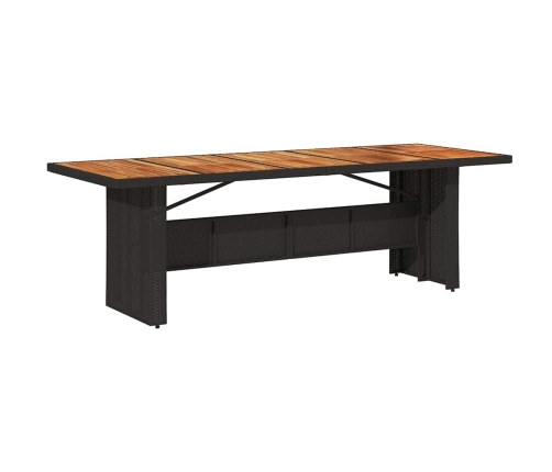 Aia Söögilaudade Komplekt 9 Pcs Must 240 X 90 X 75 Cm
