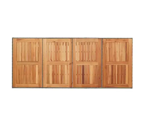 7 Gab. Dārza Ēdamgalds Pelēks Poli Rotangpalmas Akācija Vidaxl