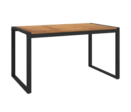 5 Gabalu Dārza Ēdamistabas Komplekts Melnā Poli Rattan Akācija Vidaxl