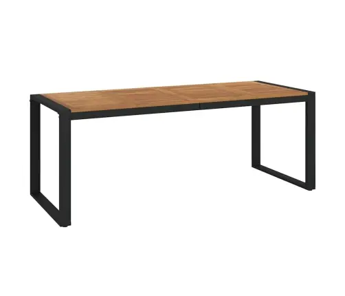 Sodo Valgomojo Komplektas 7 Pcs Juoda 200 X 80 X 75 Cm Sodo Valgomojo Komplektas 7 Pcs Juoda 200 X 80 X 75 Cm
