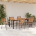 Sodo Valgomojo Komplektas 7 Pcs Pilka Ir Ruda 200 X 100 X 75 Cm