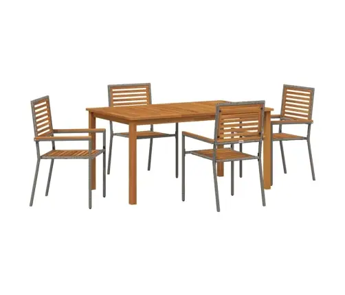 Aia Söögilaudade Komplekt 5 Pcs Hall Tugev Akatsiapuu