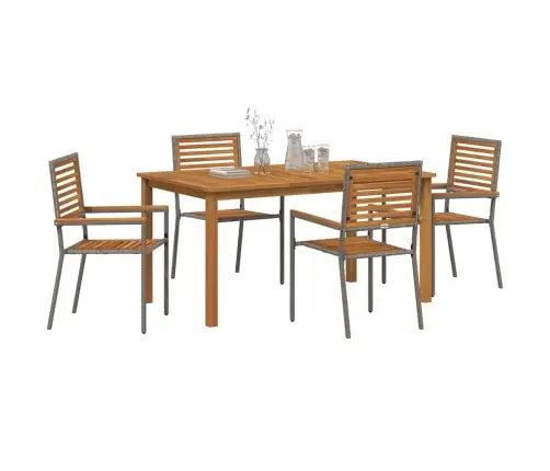 Aia Söögilaudade Komplekt 5 Pcs Hall Tugev Akatsiapuu