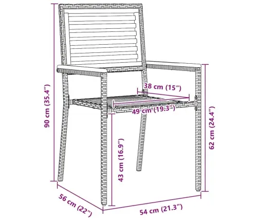 Dārza Galds 7 Pcs Bēša 200 X 100 X 74 Cm Koks, Metāls Vidaxl