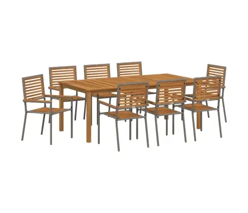 Aia Söögilaudade Komplekt 9 Pcs Hall Tugev Akatsiapuu