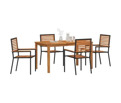 Dārza Ēdamgalds 5 Pcs Melna Poliūtu Rotangpalma Vidaxl Dārza Ēdamgalds 5 Pcs Melna Poliūtu Rotangpalma Vidaxl