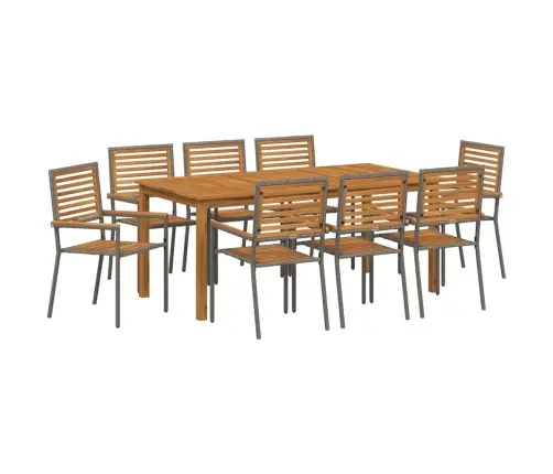 Aia Söögilaudade Komplekt 9 Pcs Hall Polürooster