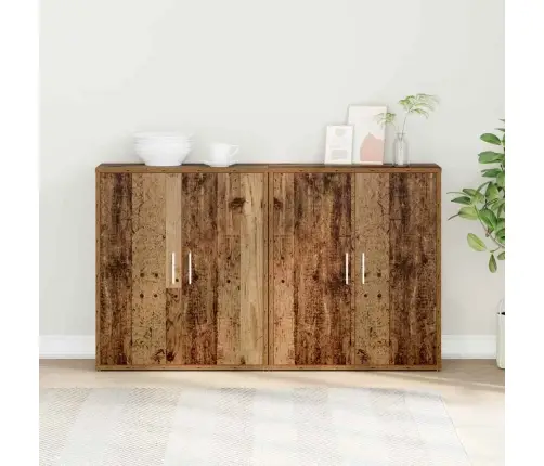 Kõrgushein 2 Pcs Vana Puit 60 X 31 X 70 Cm Tehispuit