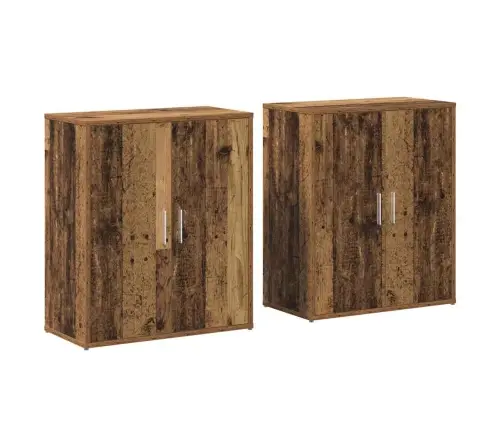 Kõrgushein 2 Pcs Vana Puit 60 X 31 X 70 Cm Tehispuit