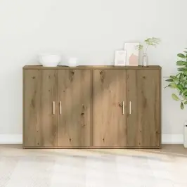 Augstais Skapītis 2 Pcs Amatnieku Ozola 60 X 31 X 70 Cm Vidaxl