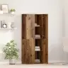 Augstais Skapītis Vecs Koks 60 X 32 X 153 Cm - Izgatavots No Inženierijas Koka. Vidaxl