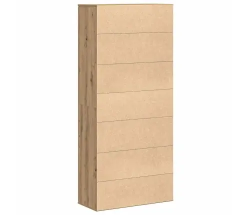 Augstais Skapis Meistara Ozolā 80X35X180 Cm Inženieriju Koka Vidaxl