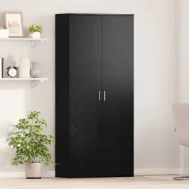 Aukštas Kabinetas Juoda Ąžuolo 80 X 35 X 180 Cm