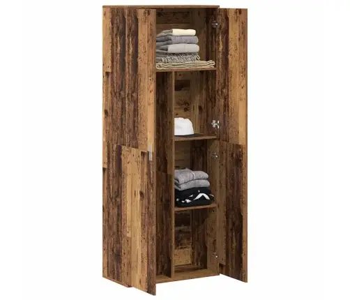 Augstais Skapis Vecs Koks 70X35X180 Cm Koks Vidaxl