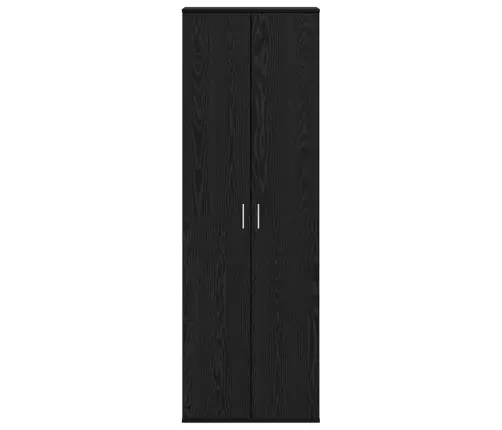 Aukštas Kabinetas Juoda Ąžuolo 60 X 35 X 180 Cm
