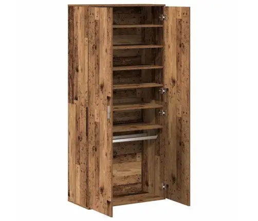 Augstskapis Vecais Koks 80X39X178 Cm Apstrādāts Koks Vidaxl