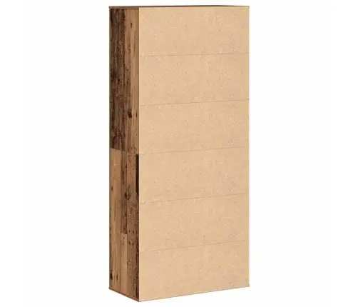 Augstskapis Vecais Koks 80X39X178 Cm Apstrādāts Koks Vidaxl