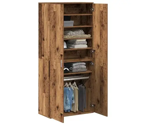 Augstskapis Vecais Koks 80X39X178 Cm Apstrādāts Koks Vidaxl