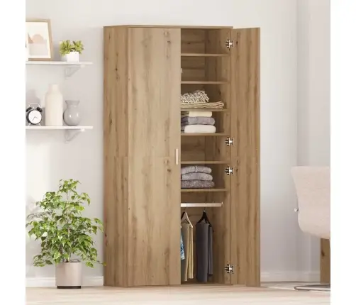 Augstais Skapītis Amatnieka Ozols 80X39X178 Cm Inženierijas Koks Vidaxl