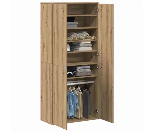 Augstais Skapītis Amatnieka Ozols 80X39X178 Cm Inženierijas Koks Vidaxl