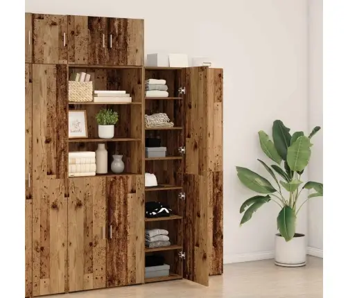 Augstais Skapis Vecs Koks 40X42.5X185 Cm Inženierijas Koks Vidaxl
