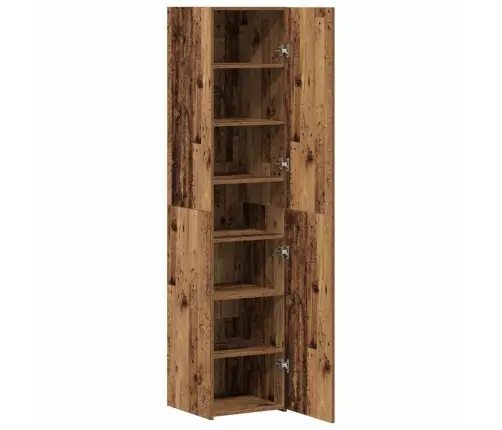 Augstais Skapis Vecs Koks 40X42.5X185 Cm Inženierijas Koks Vidaxl