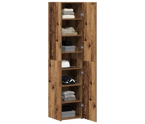Augstais Skapis Vecs Koks 40X42.5X185 Cm Inženierijas Koks Vidaxl