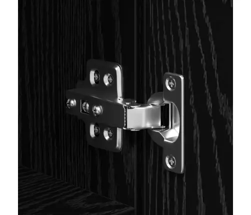 Augstskapis Melnā Ozola 40X42.5X185 Cm Inženierijas Koks Vidaxl