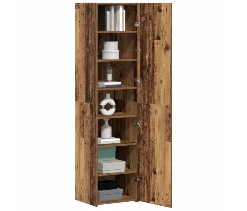 Kõrgushein 2 Pcs Vana Puit 45 X 42,5 X 185 Cm