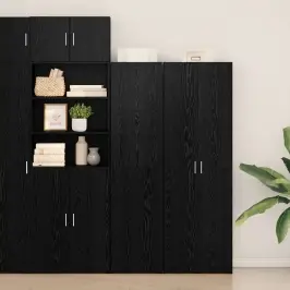 Kõrgushein Must Tamm 45 X 42.5 X 185 Cm Tehispuit